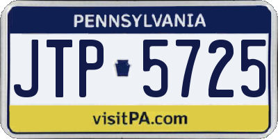 PA license plate JTP5725