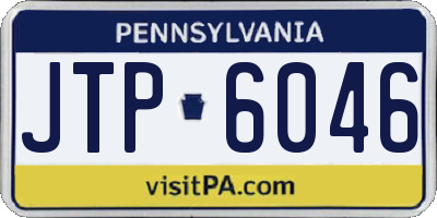 PA license plate JTP6046