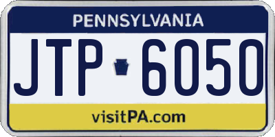PA license plate JTP6050