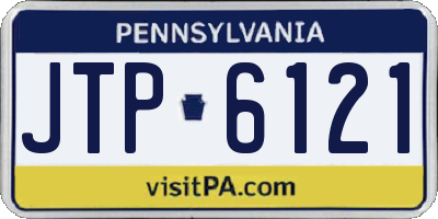 PA license plate JTP6121