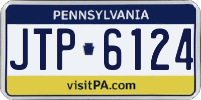 PA license plate JTP6124