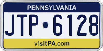 PA license plate JTP6128