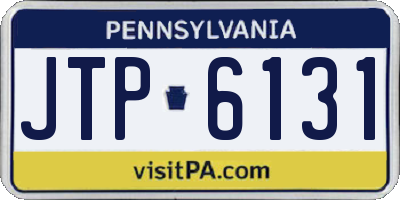 PA license plate JTP6131