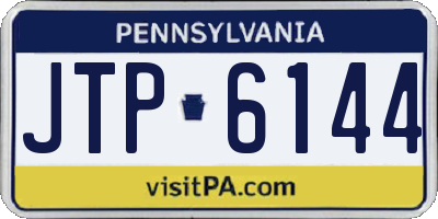 PA license plate JTP6144