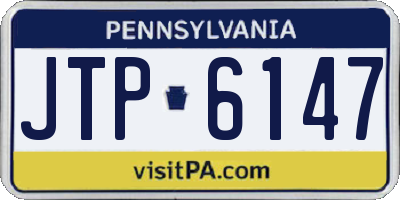 PA license plate JTP6147