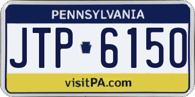 PA license plate JTP6150
