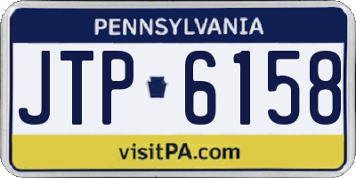 PA license plate JTP6158