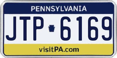 PA license plate JTP6169
