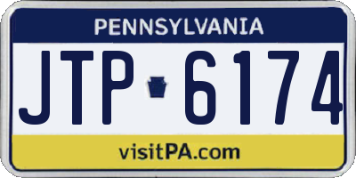 PA license plate JTP6174
