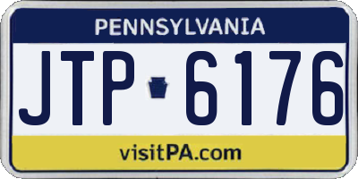 PA license plate JTP6176