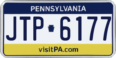 PA license plate JTP6177
