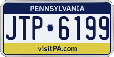 PA license plate JTP6199