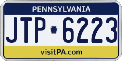 PA license plate JTP6223