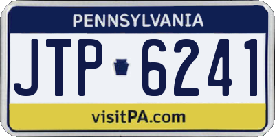 PA license plate JTP6241