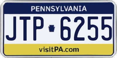 PA license plate JTP6255