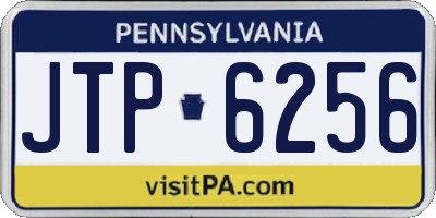 PA license plate JTP6256