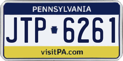 PA license plate JTP6261
