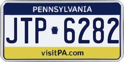 PA license plate JTP6282