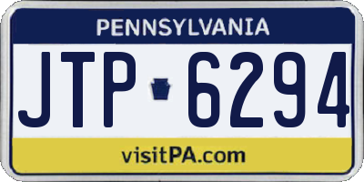 PA license plate JTP6294