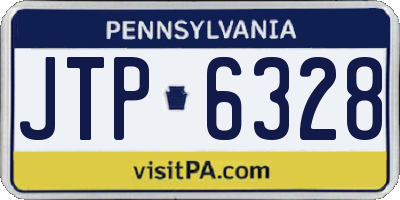 PA license plate JTP6328
