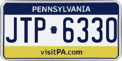 PA license plate JTP6330