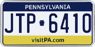 PA license plate JTP6410