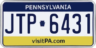PA license plate JTP6431