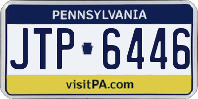 PA license plate JTP6446
