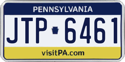 PA license plate JTP6461