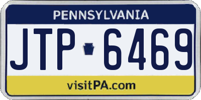 PA license plate JTP6469