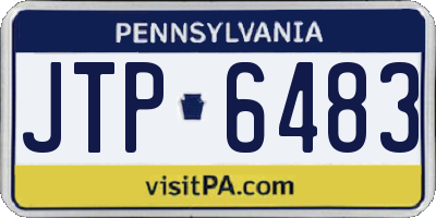 PA license plate JTP6483