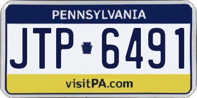 PA license plate JTP6491