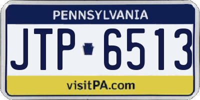 PA license plate JTP6513