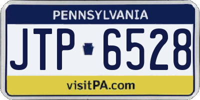 PA license plate JTP6528