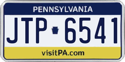PA license plate JTP6541