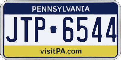 PA license plate JTP6544