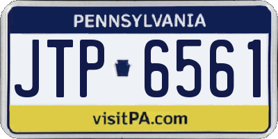 PA license plate JTP6561
