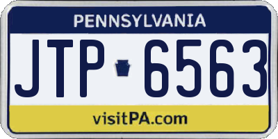 PA license plate JTP6563