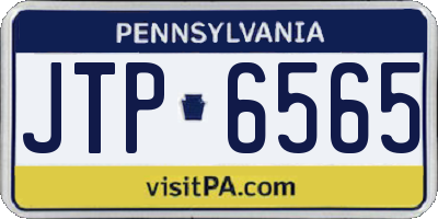 PA license plate JTP6565