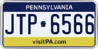PA license plate JTP6566