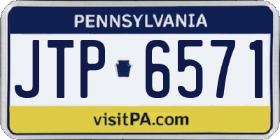 PA license plate JTP6571