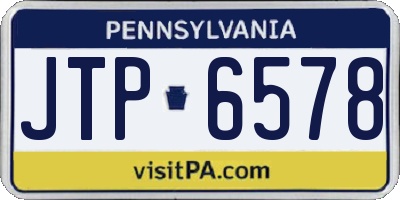 PA license plate JTP6578