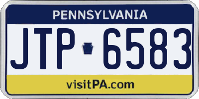 PA license plate JTP6583