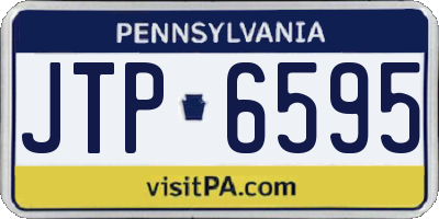 PA license plate JTP6595