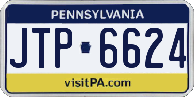 PA license plate JTP6624
