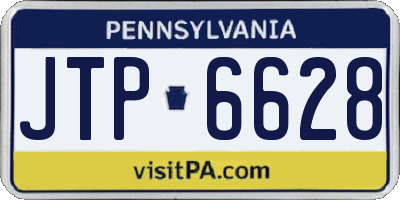 PA license plate JTP6628