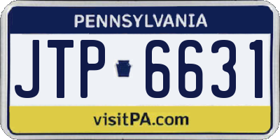 PA license plate JTP6631
