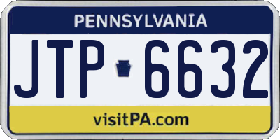 PA license plate JTP6632