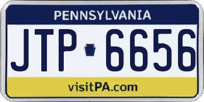 PA license plate JTP6656