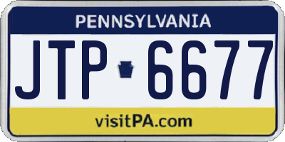 PA license plate JTP6677